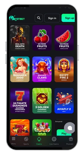 MystBet Kasino rekisteröidy